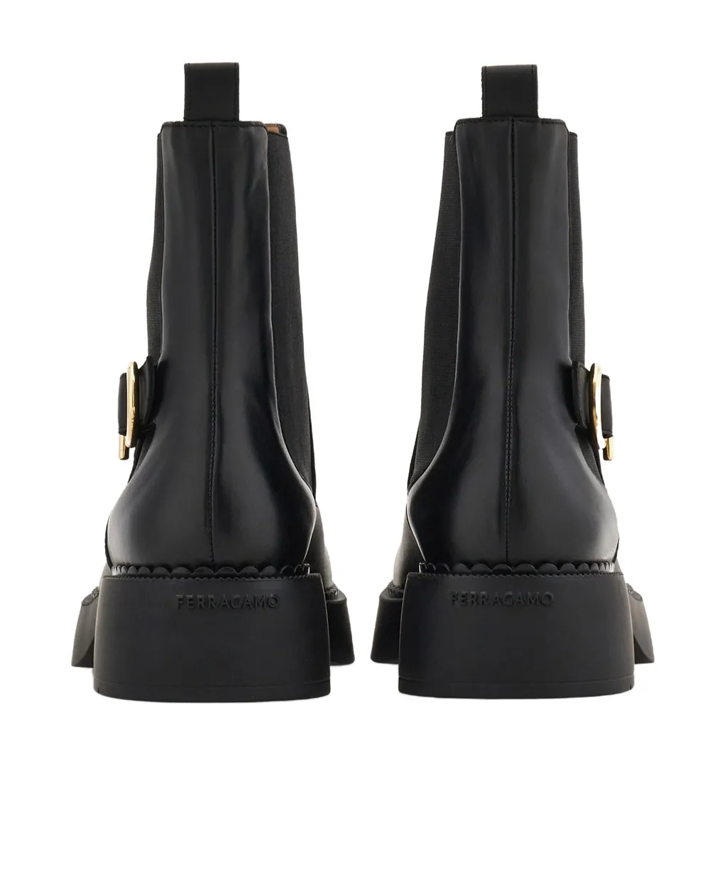 Gancini Buckle Chelsea Boot