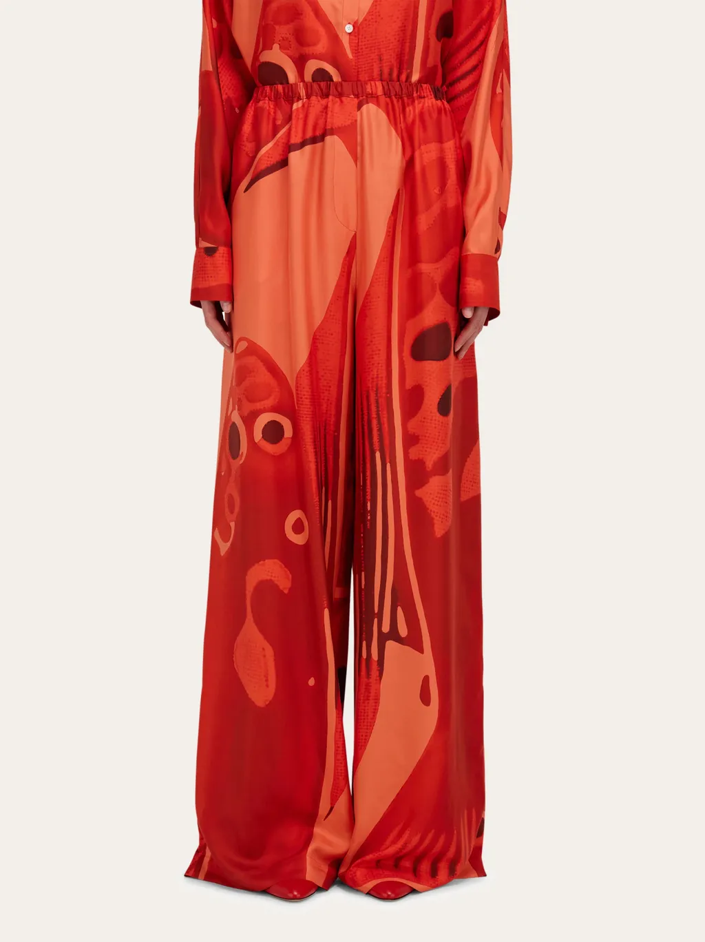 Silk Palazzo Trouser