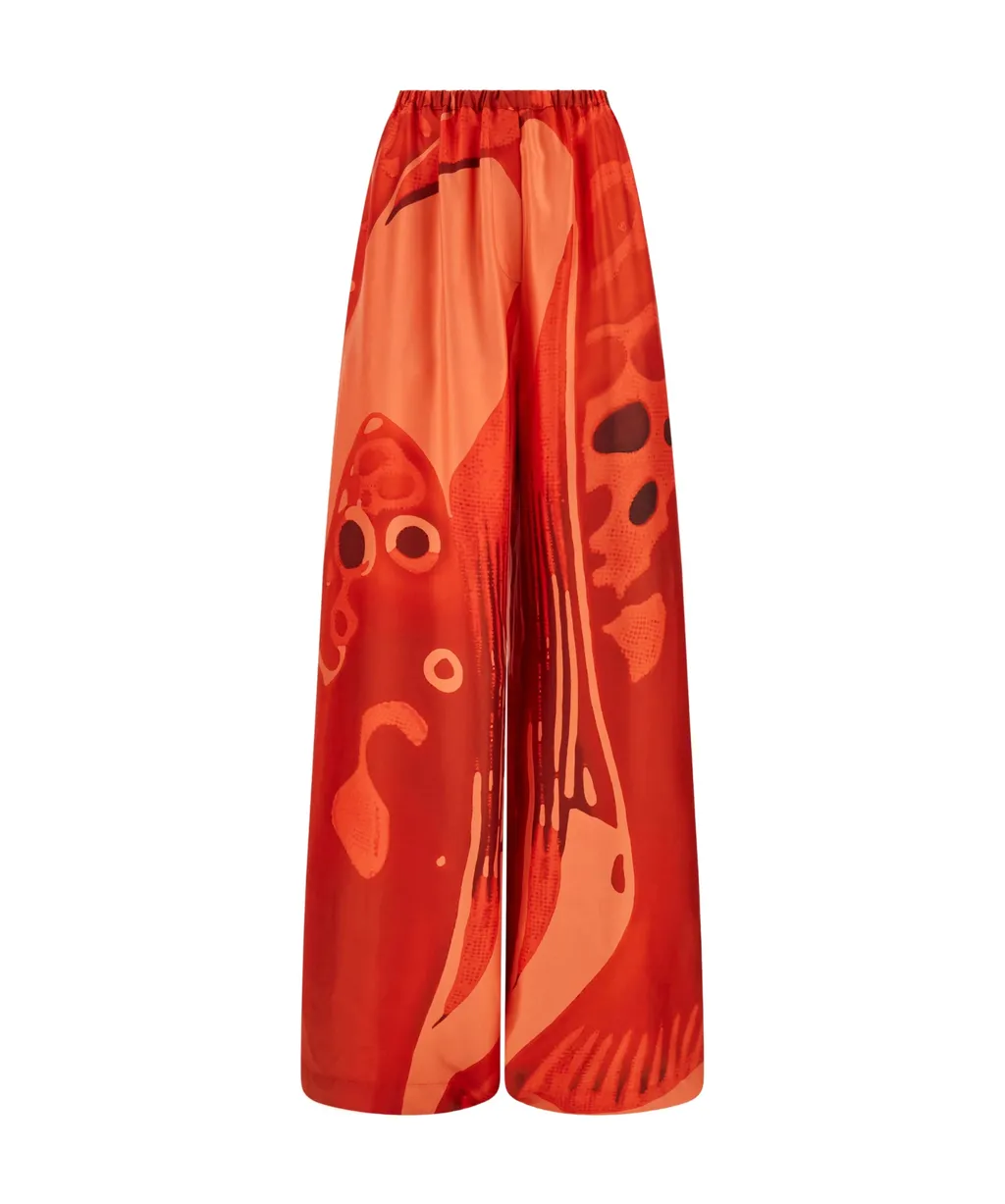 Silk Palazzo Trouser