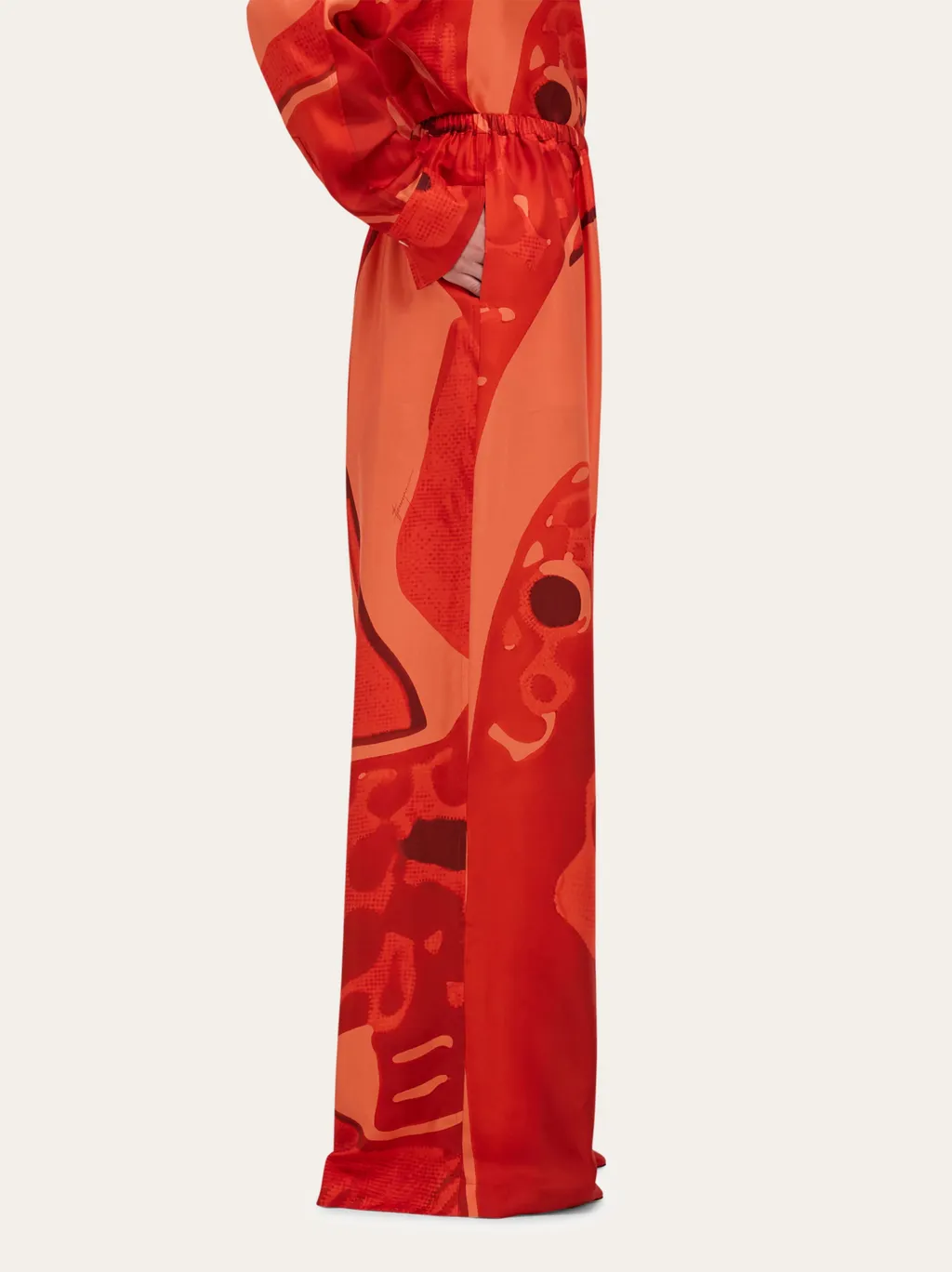 Silk Palazzo Trouser