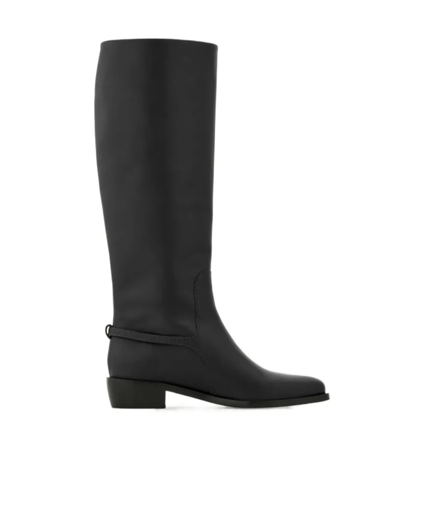 F Buckle Knee Boot