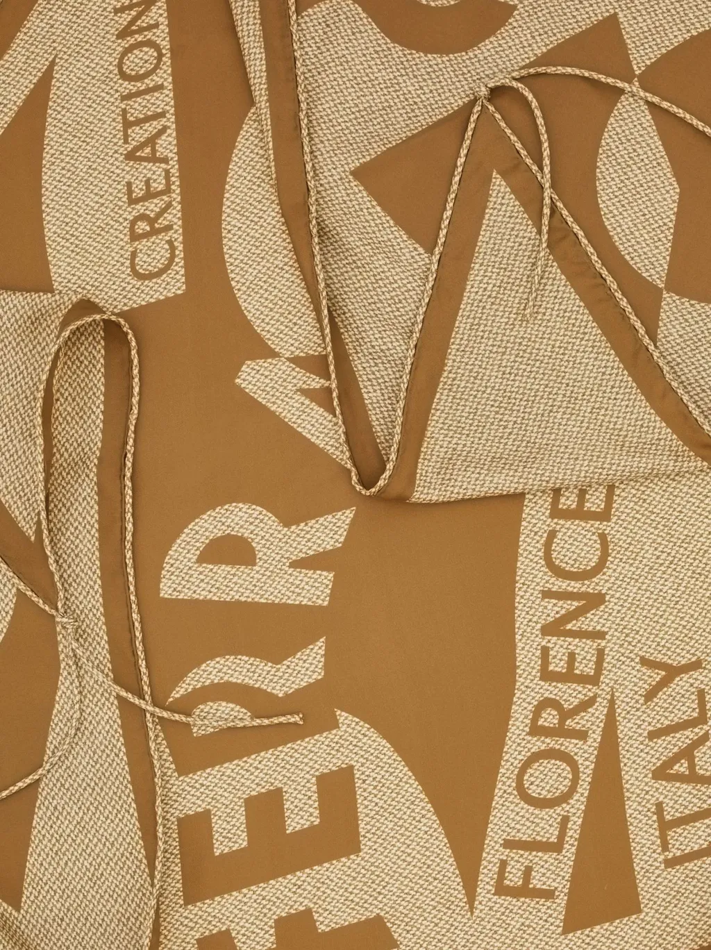 Logo Printed Ruched Skirt Pareo