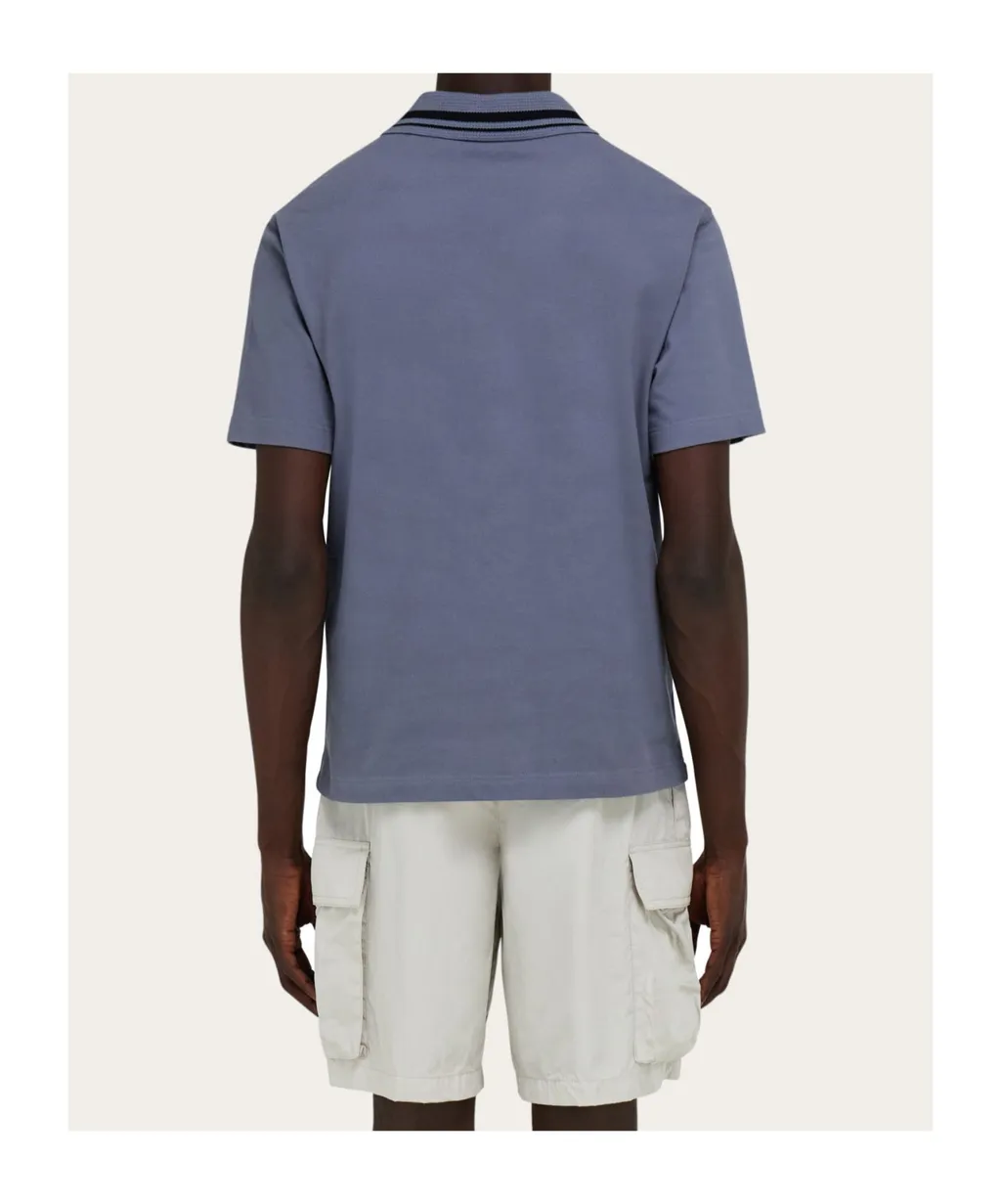 Polo Shirt With Embroidered F Detail