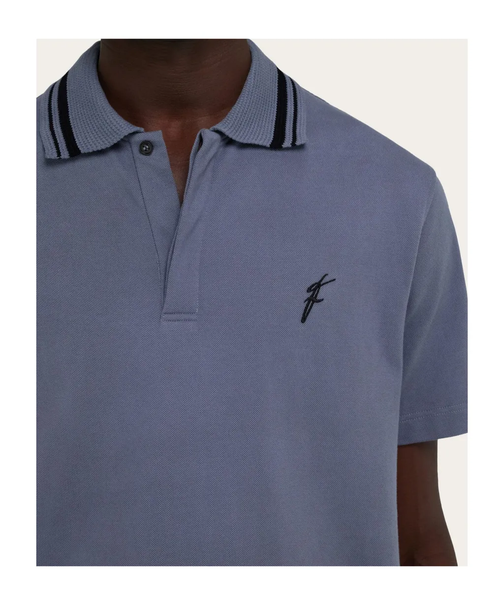 Polo Shirt With Embroidered F Detail