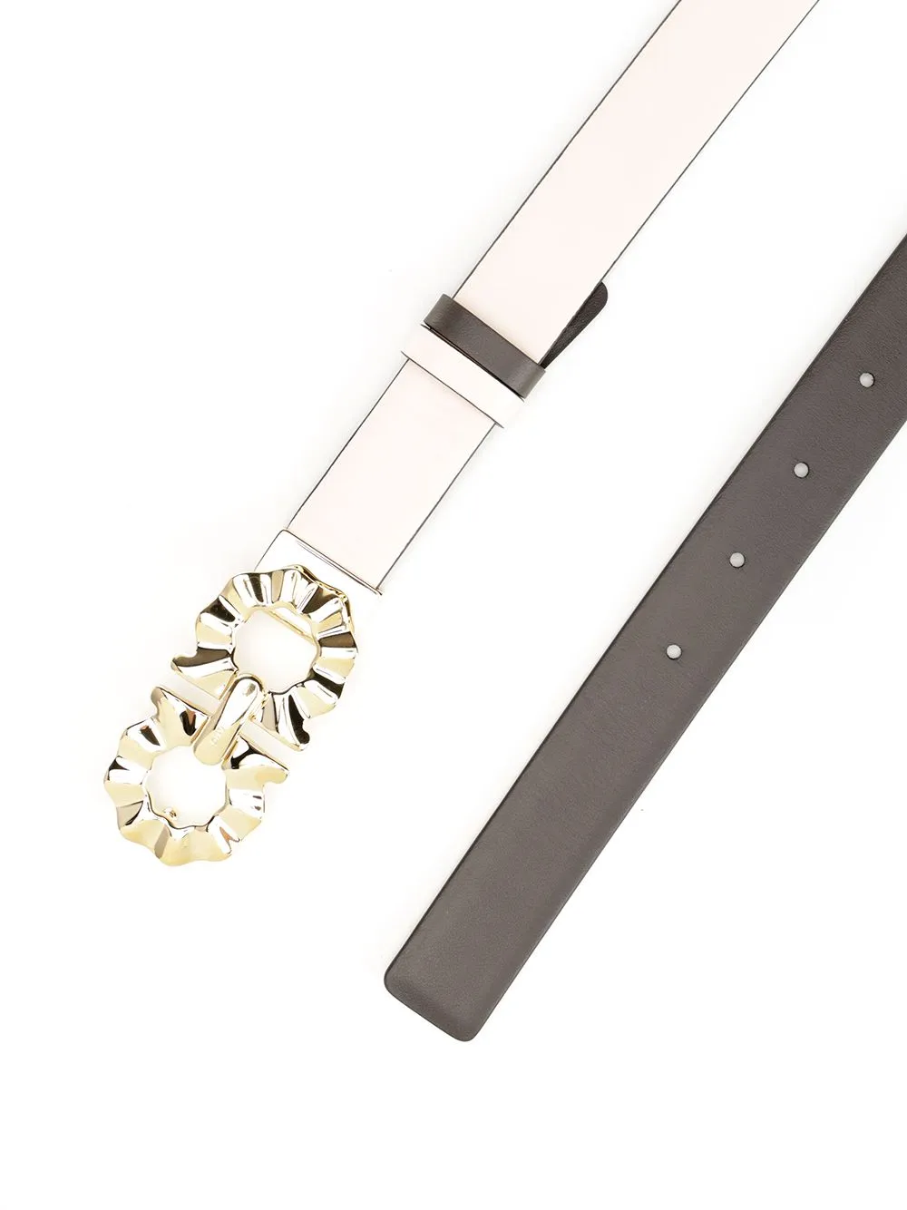 Gancini Shaped Reversible Belt