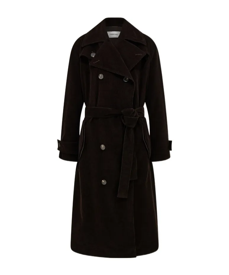 Corduroy Trench Coat