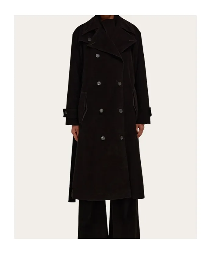 Corduroy Trench Coat