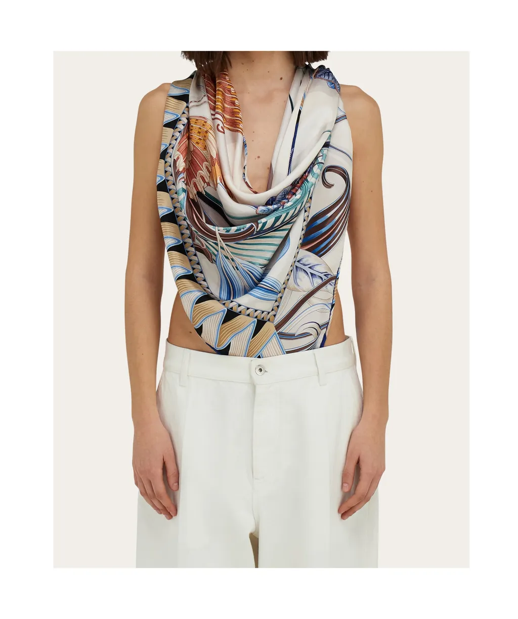 Giada Print Sarong Top