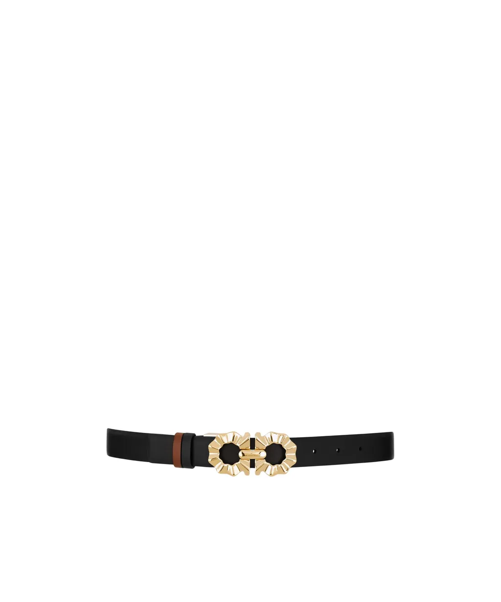 Gancini Shaped Reversible Belt