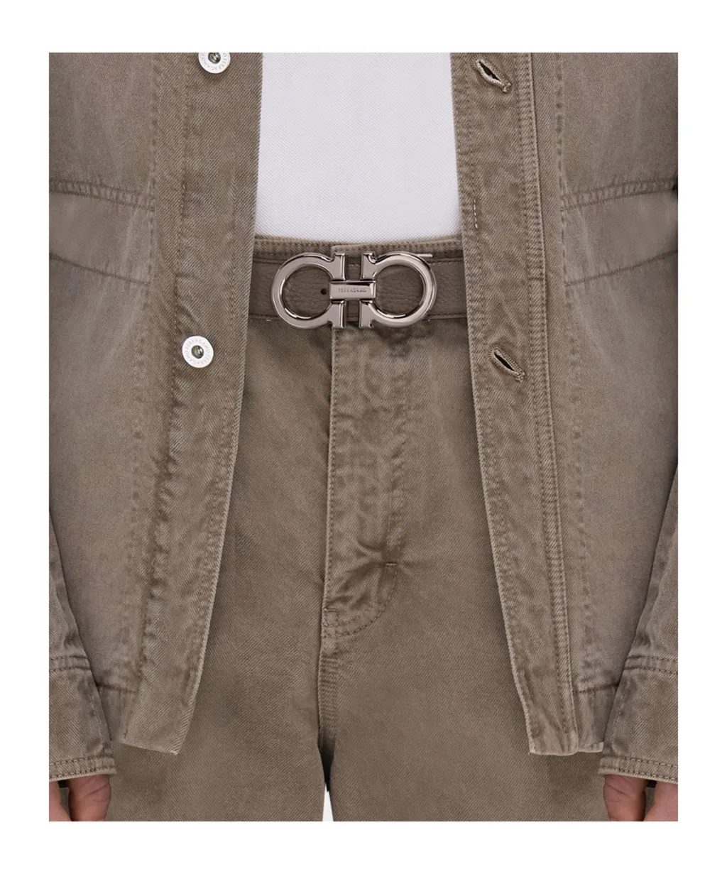 Gancini Reversible Buckle Belt