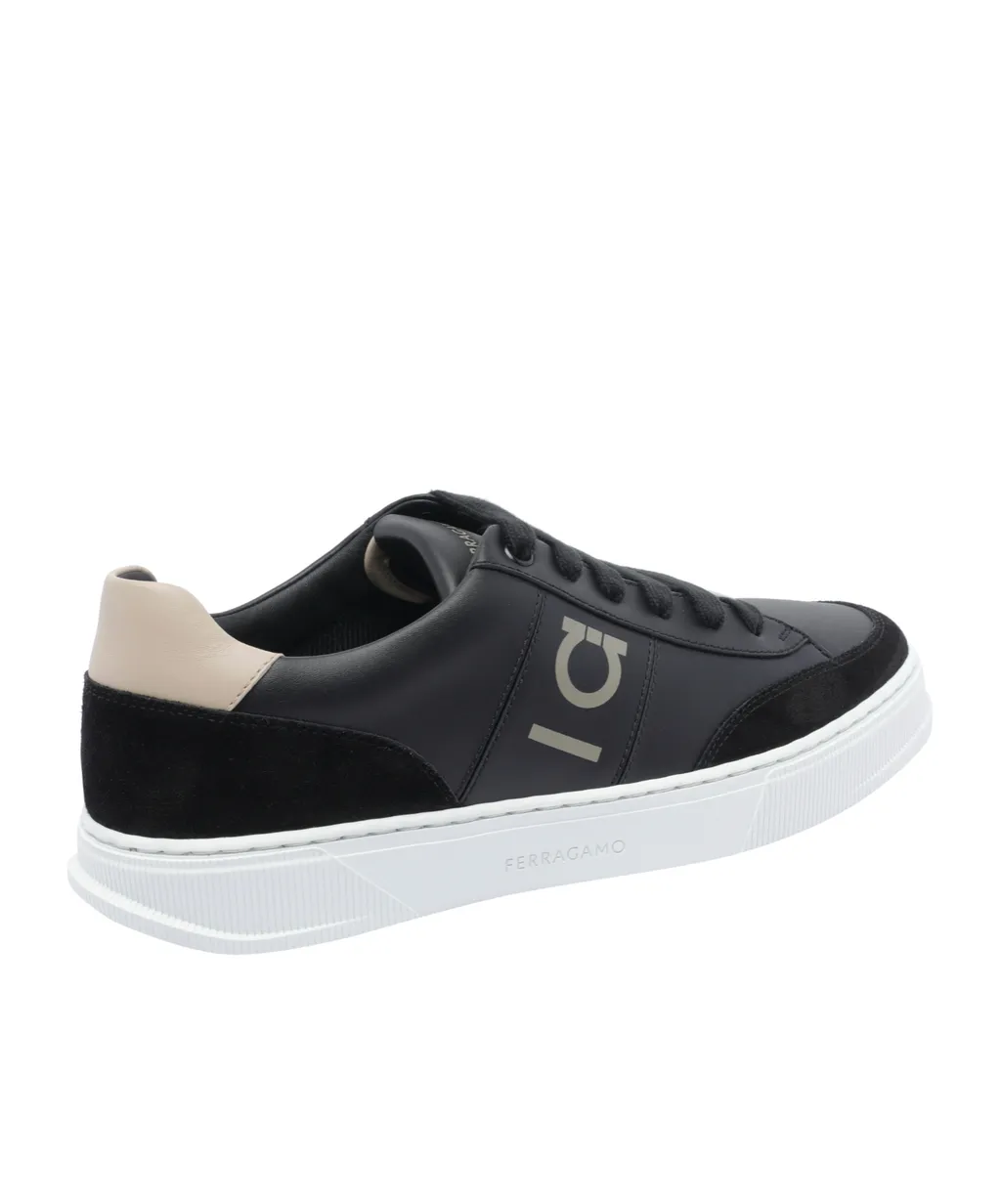 Low-Top Sneaker With Gancini Detail