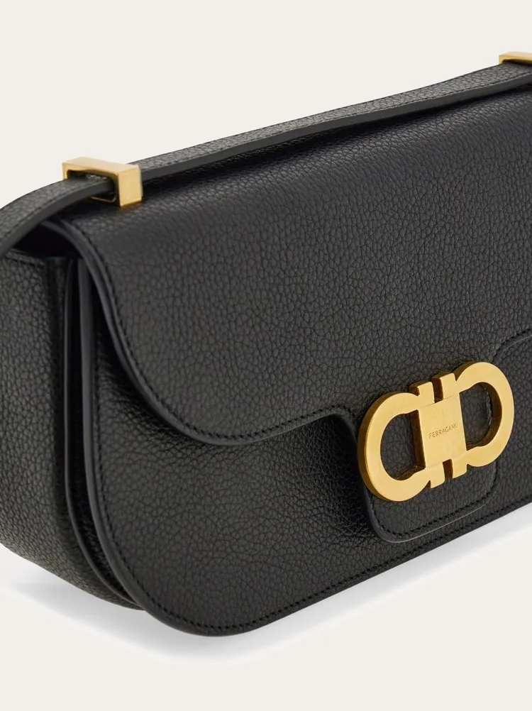 Double Gancini Mini Crossbody Bag