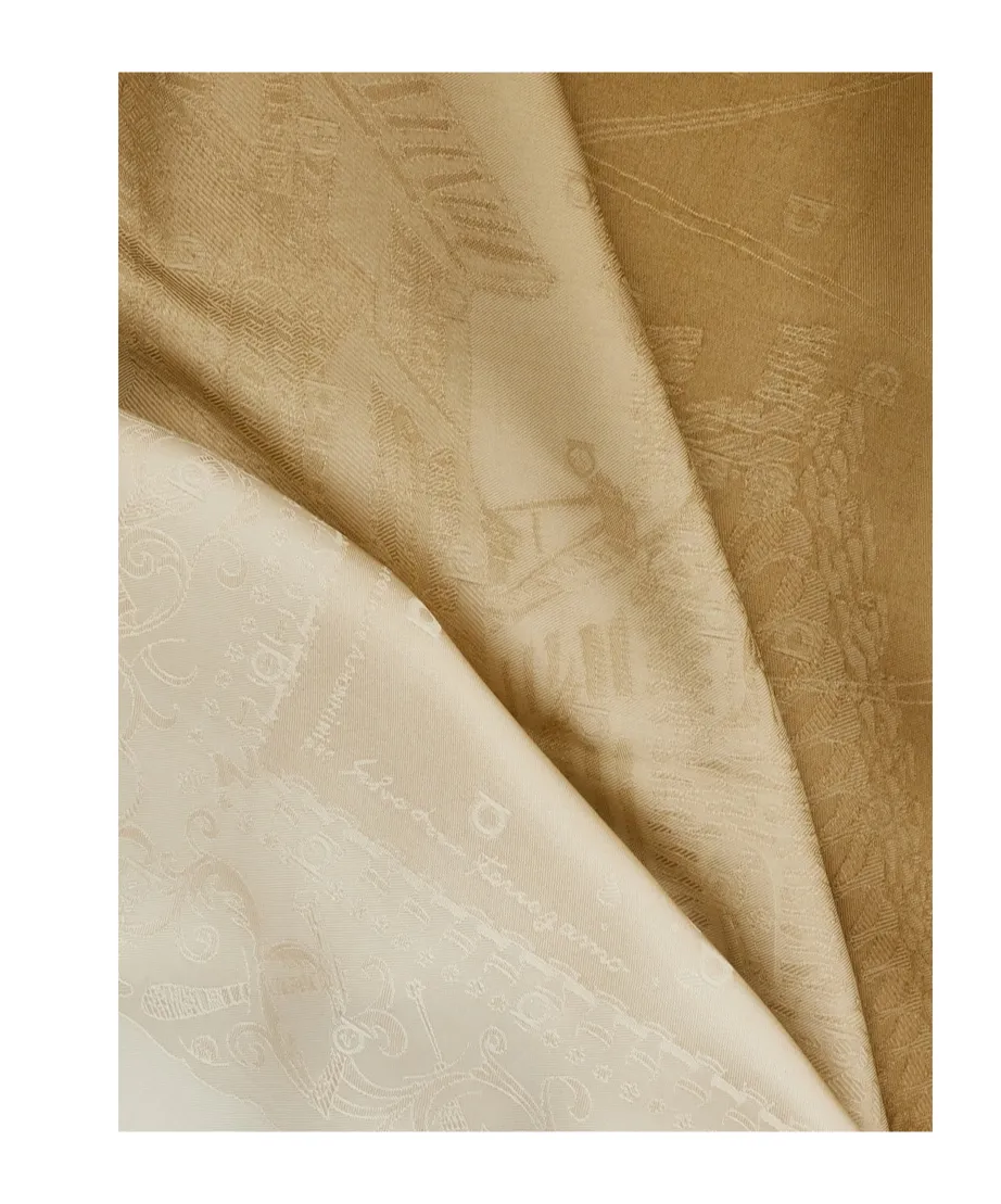 Damask-Pattern Silk Scarf