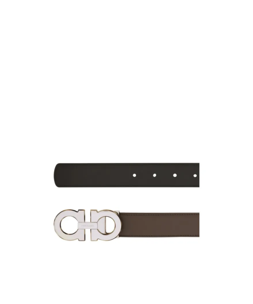Reversible And Adjustable Gancini Belt