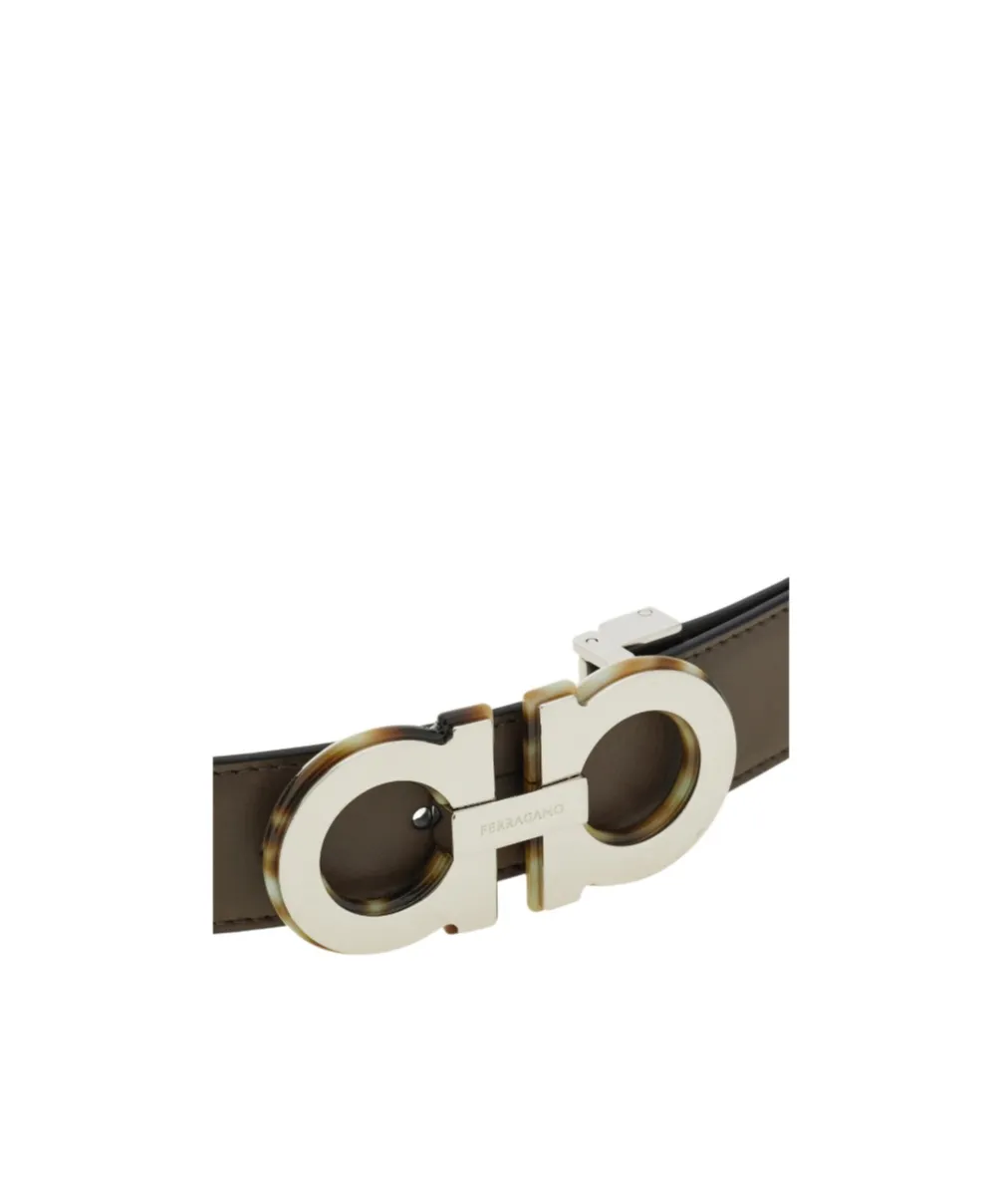 Reversible And Adjustable Gancini Belt