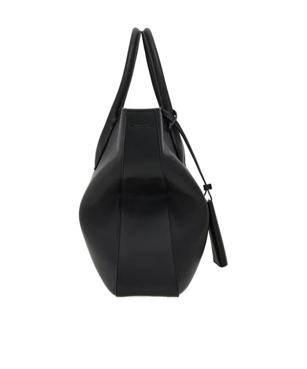 Monogram Structured Leather Tote Bag