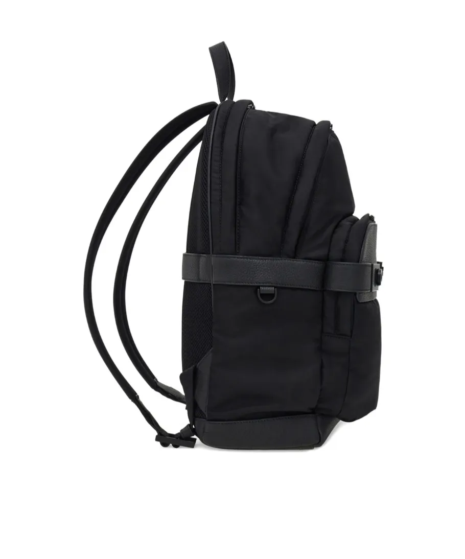 Leather-Trim Backpack