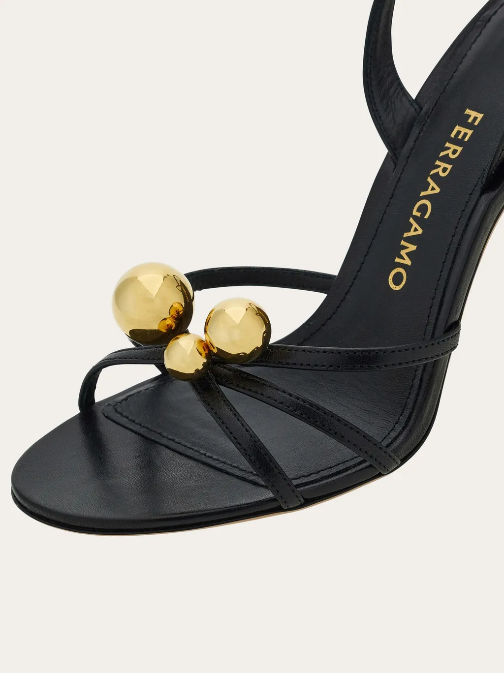 Spherical Heel Sandal