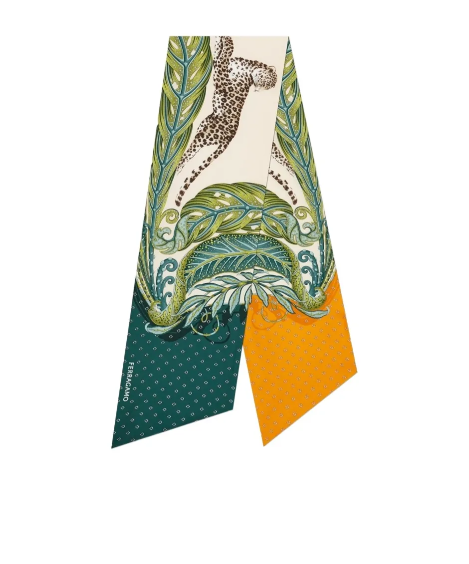 Madras Print Silk Bandeau