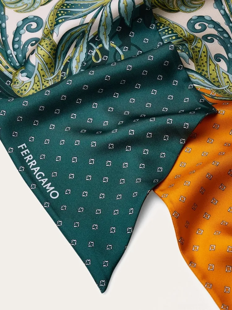 Madras Print Silk Bandeau