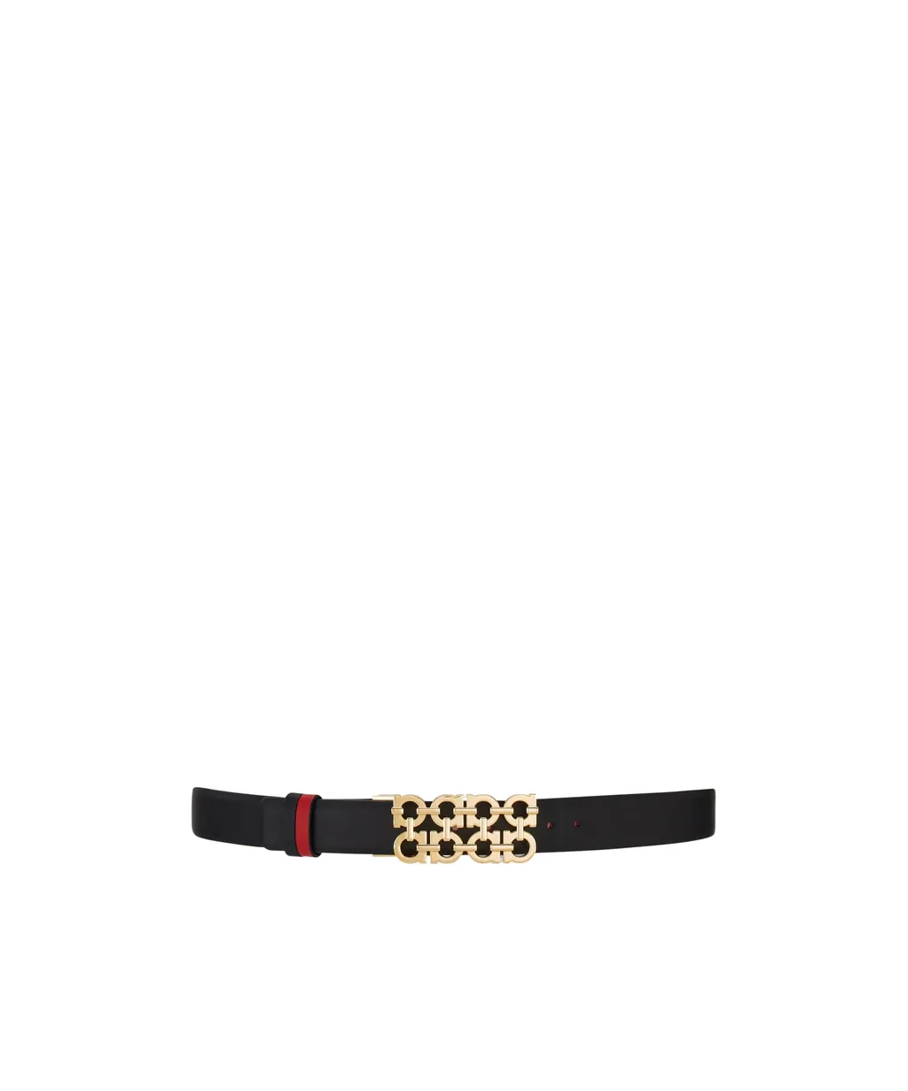 Ferragamo Woven Gancini Reversible And Adjustable Belt