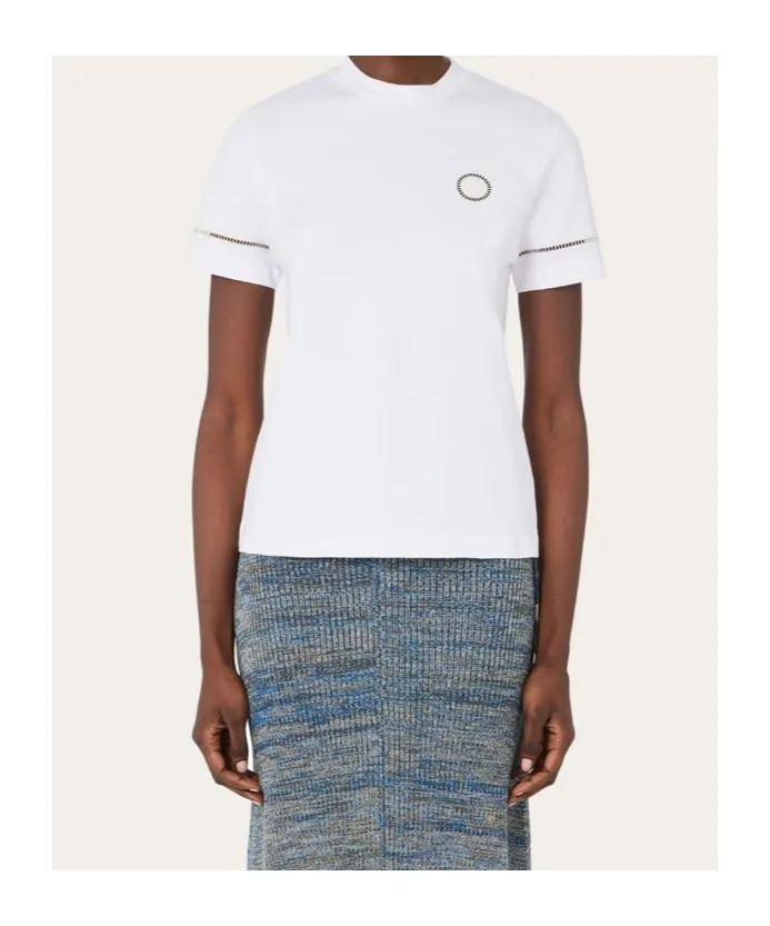 Jour Stitch Detailed Crewneck T-Shirt