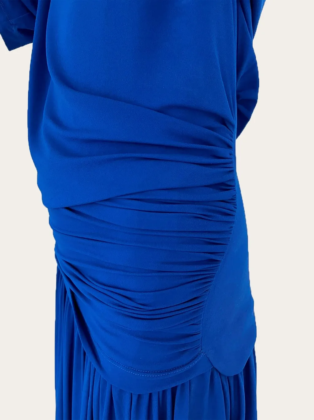 Long T-Shirt Dress With Drape Detail