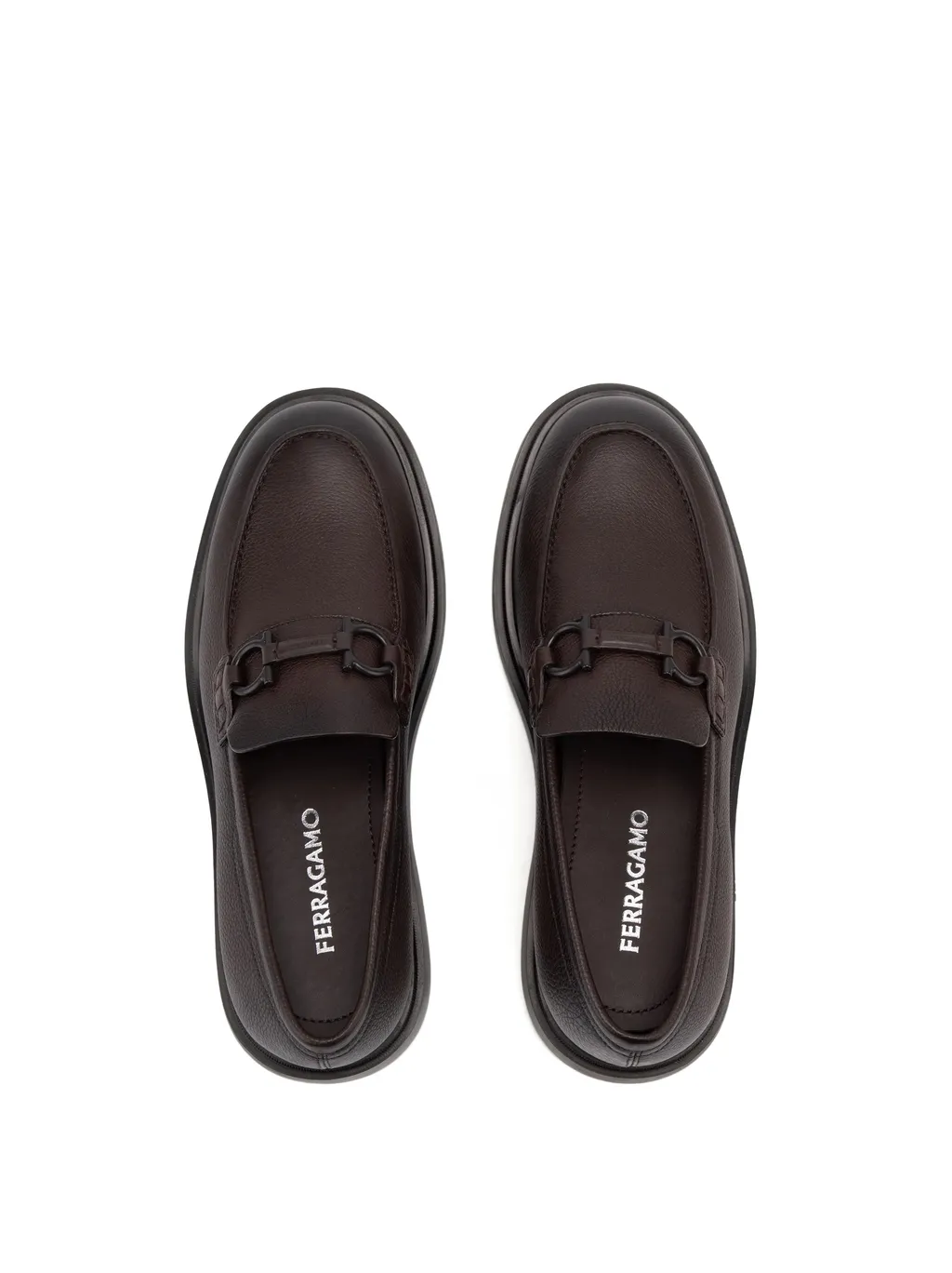 Gancini Plaque Slip-On Loafers