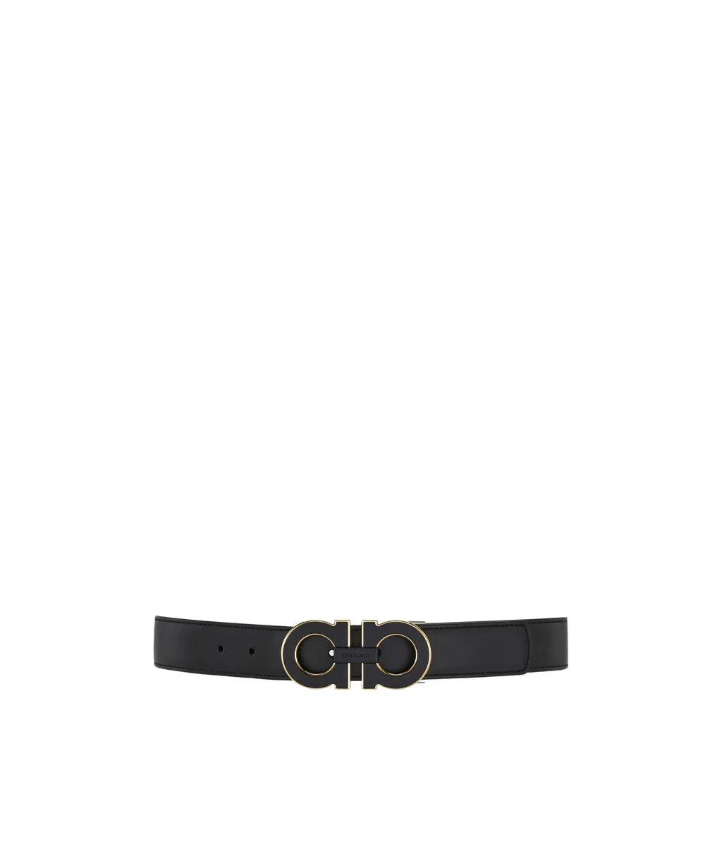 Gancini Leather Belt
