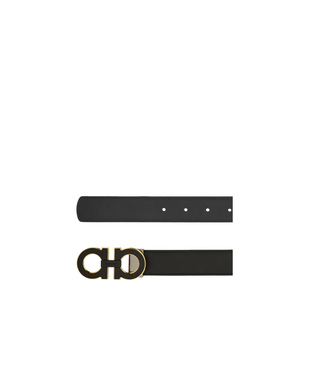 Gancini Leather Belt