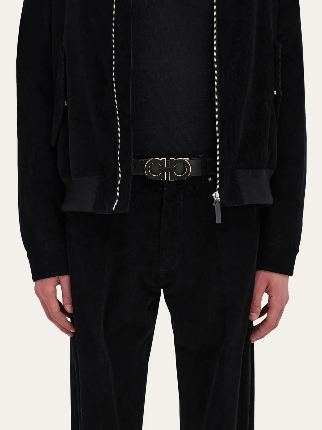 Gancini Leather Belt