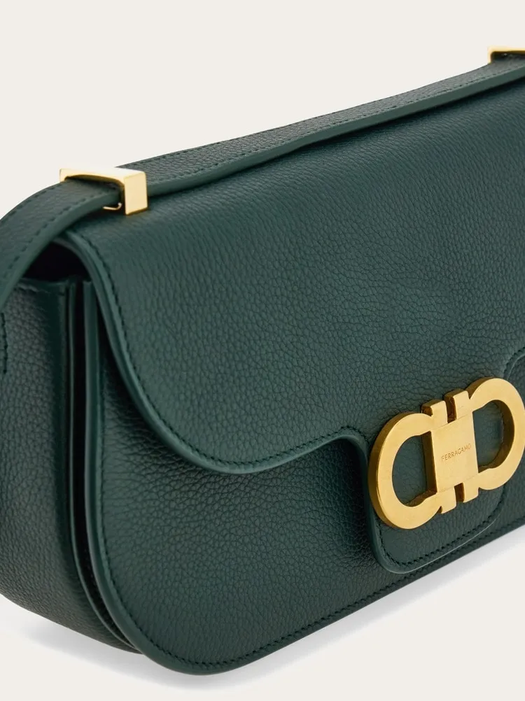Double Gancini Mini Crossbody Bag