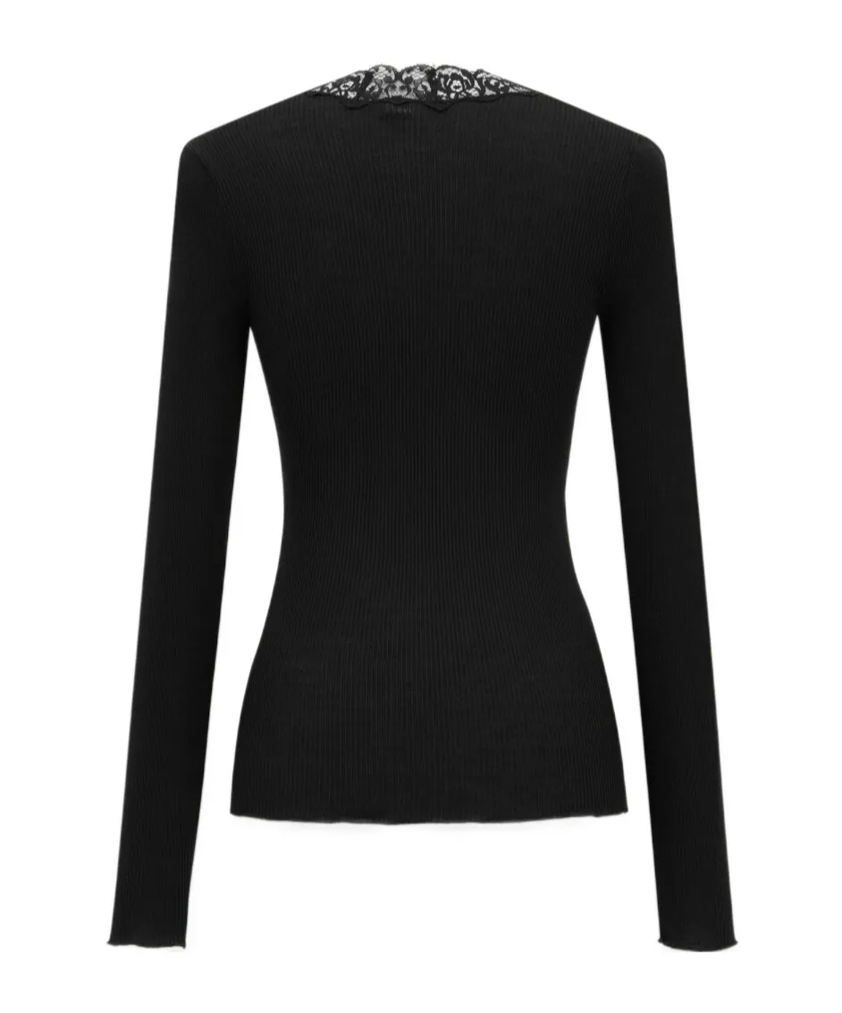 Laced Buttoned Cardigan