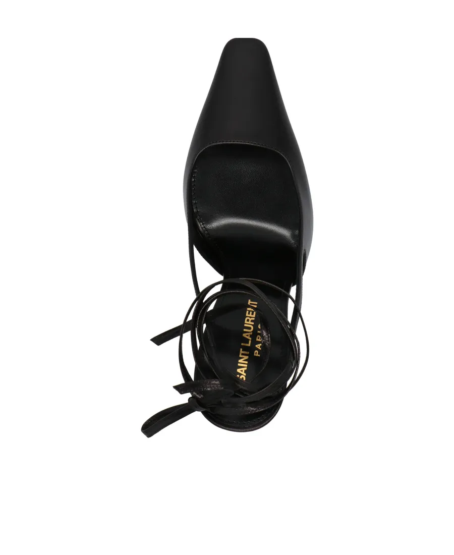 Blade Tie Detailed Slingback Pumps