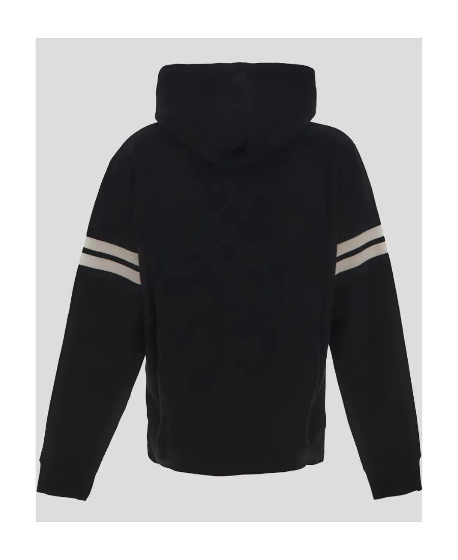 Logo Embroidered Long-Sleeved Hoodie