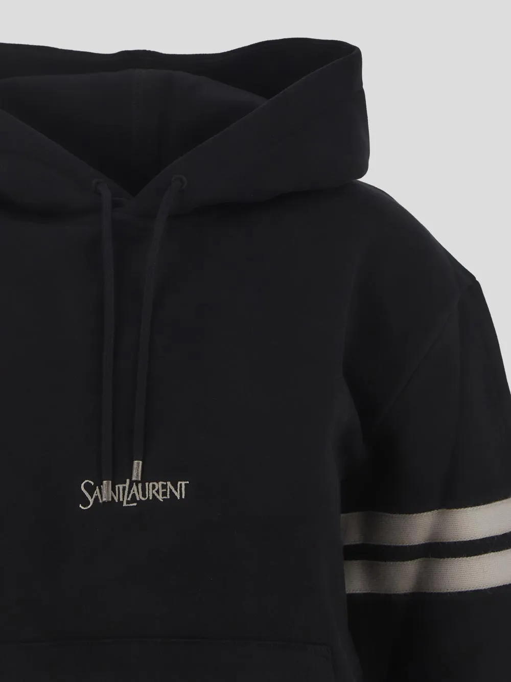 Logo Embroidered Long-Sleeved Hoodie