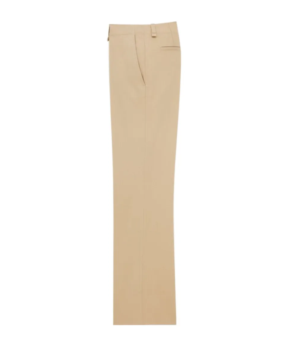 Mid-Rise Tailored Pants