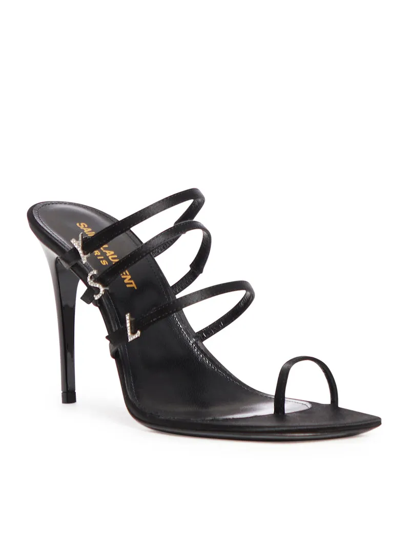 Jerry Square Open Toe Mules