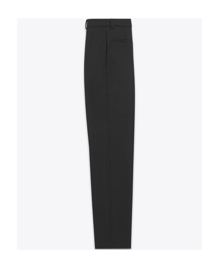 Straight Leg Pinstripe Trousers
