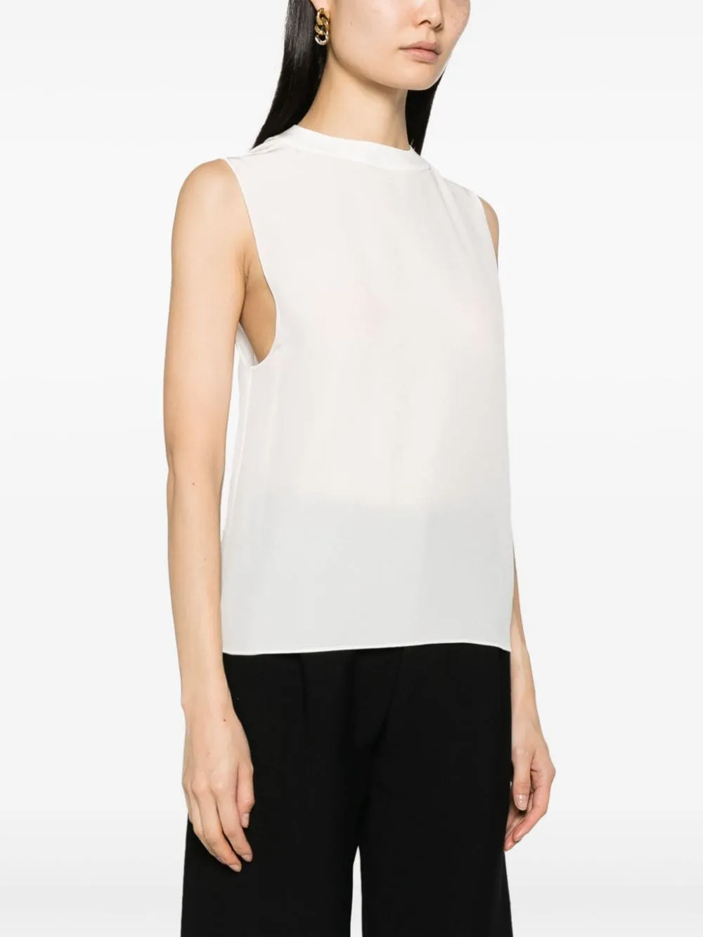 Crewneck Sleeveless Tank Top