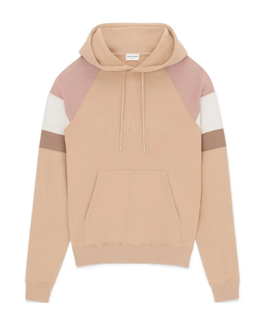 Logo Embroidered Drawstring Hoodie