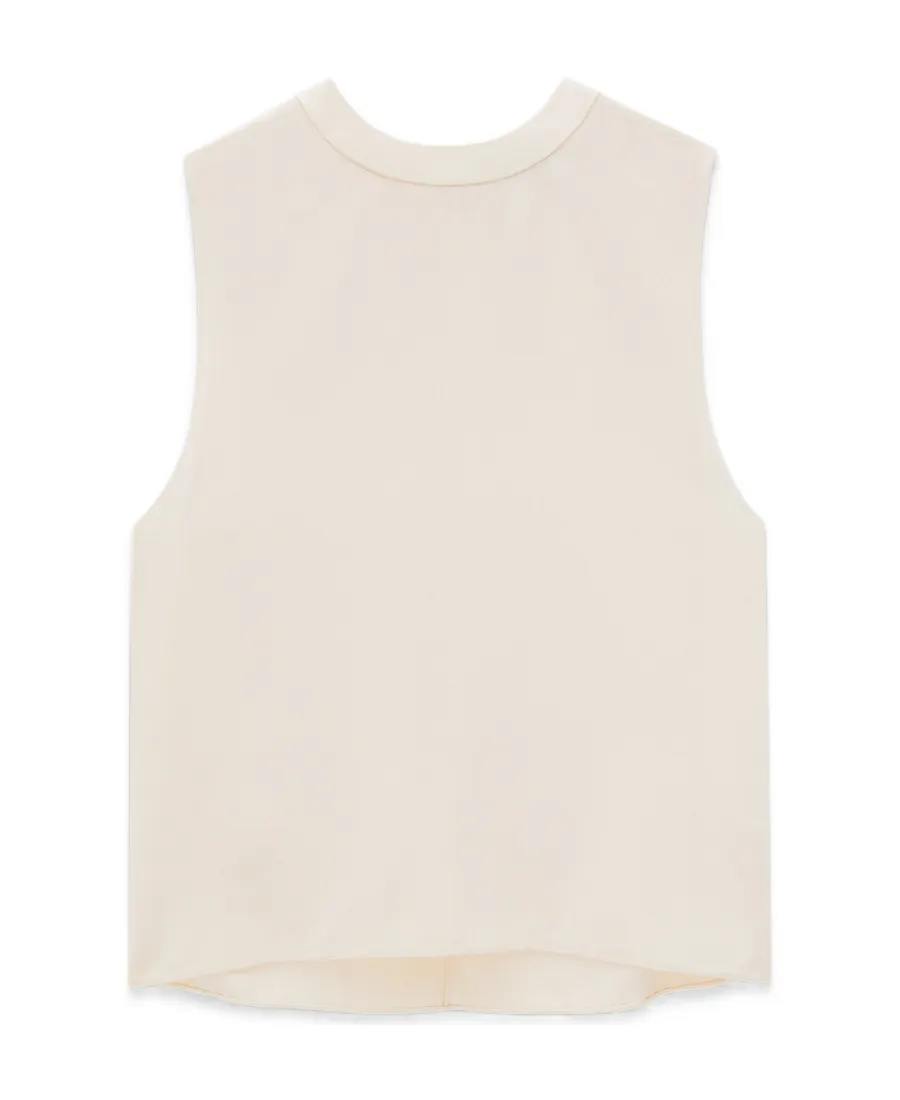 Crewneck Sleeveless Top