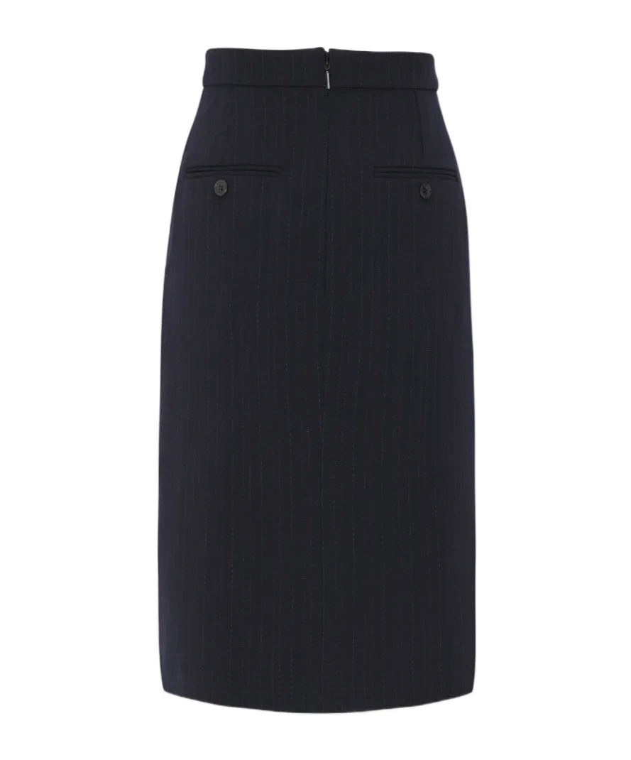 Striped Pencil Skirt