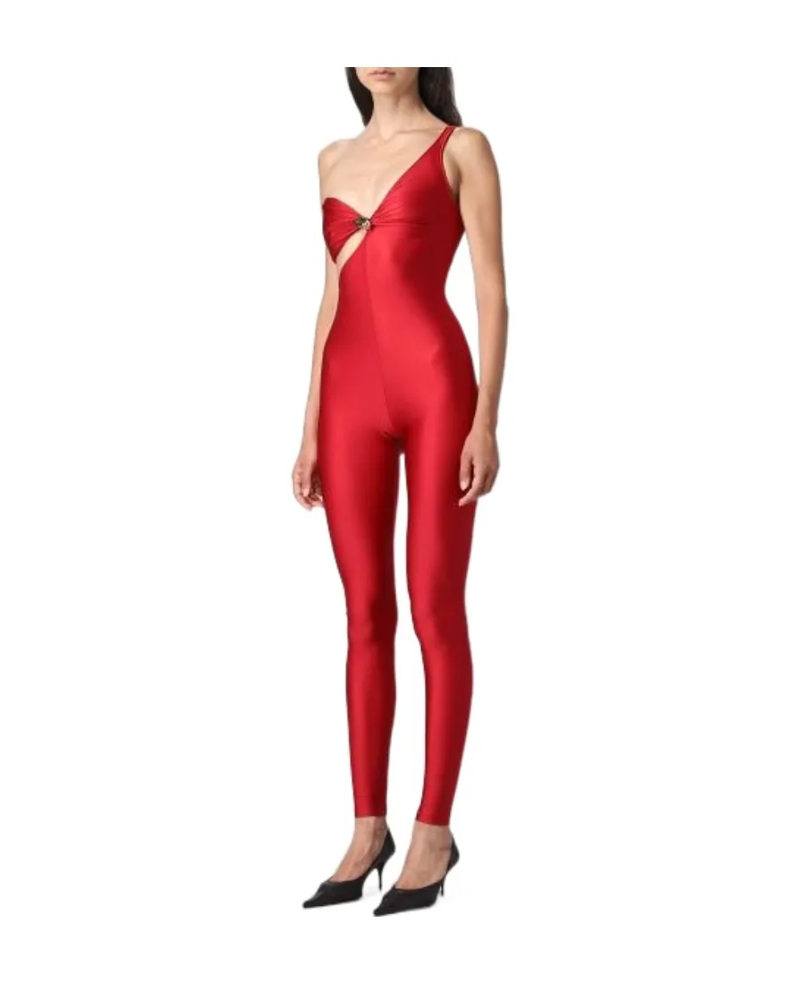 One-Shoulder Sleeveless Jumpsuit
