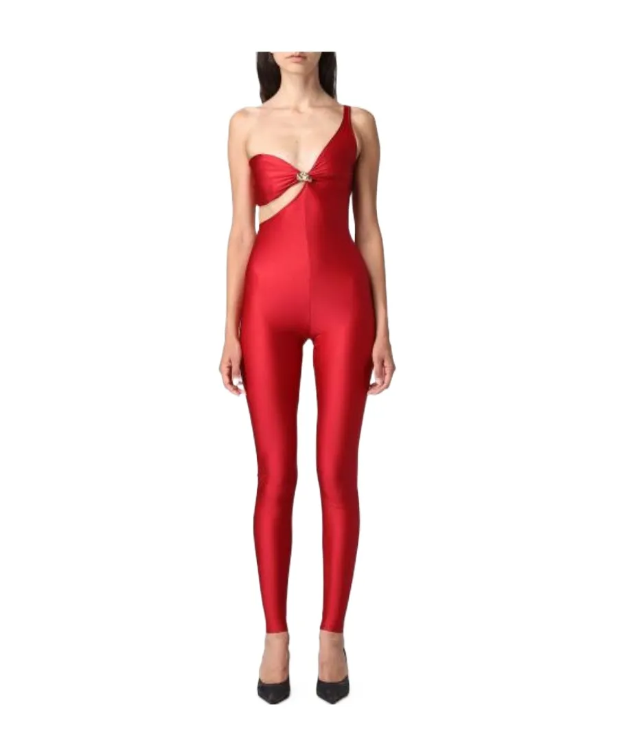 One-Shoulder Sleeveless Jumpsuit