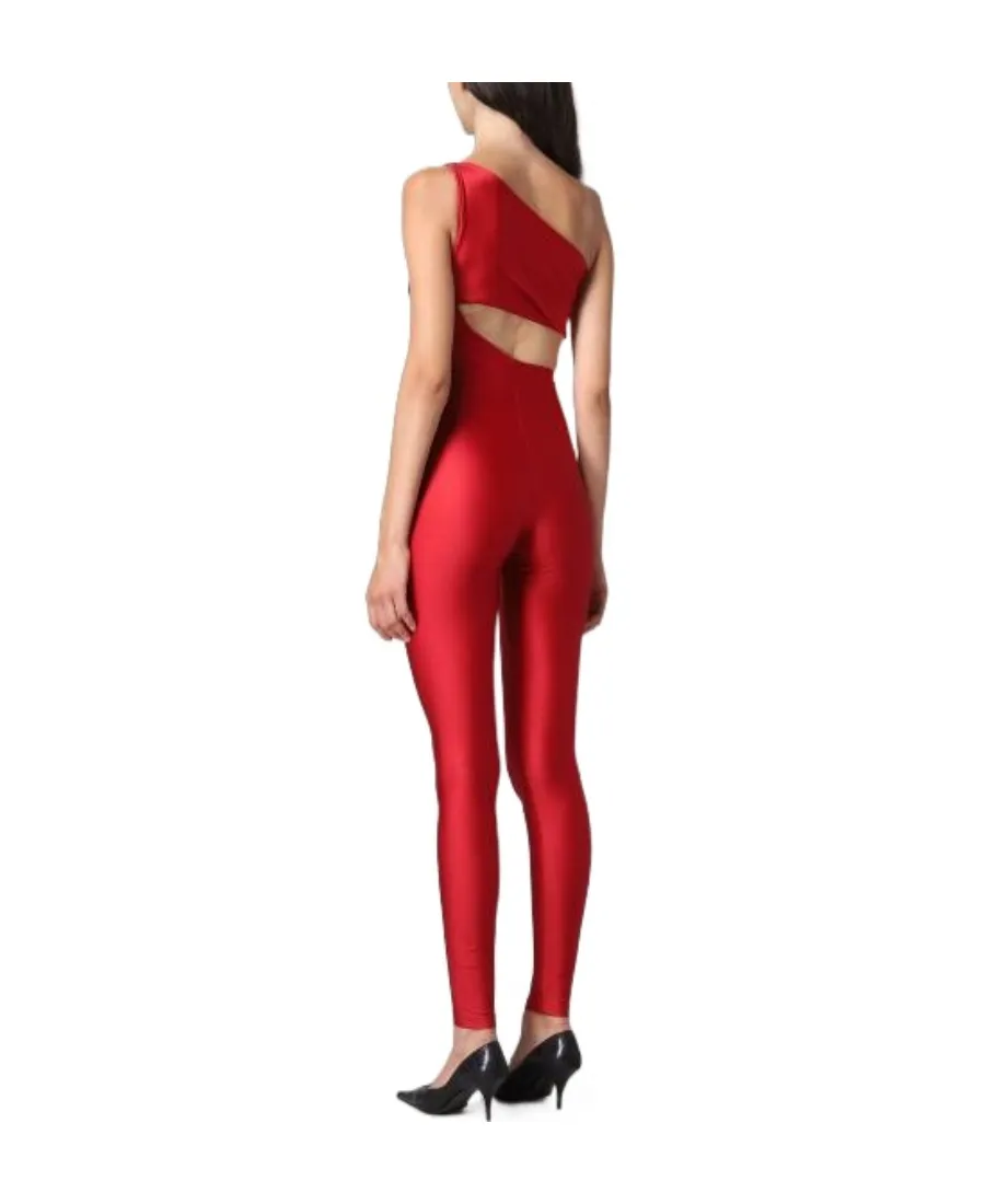 One-Shoulder Sleeveless Jumpsuit