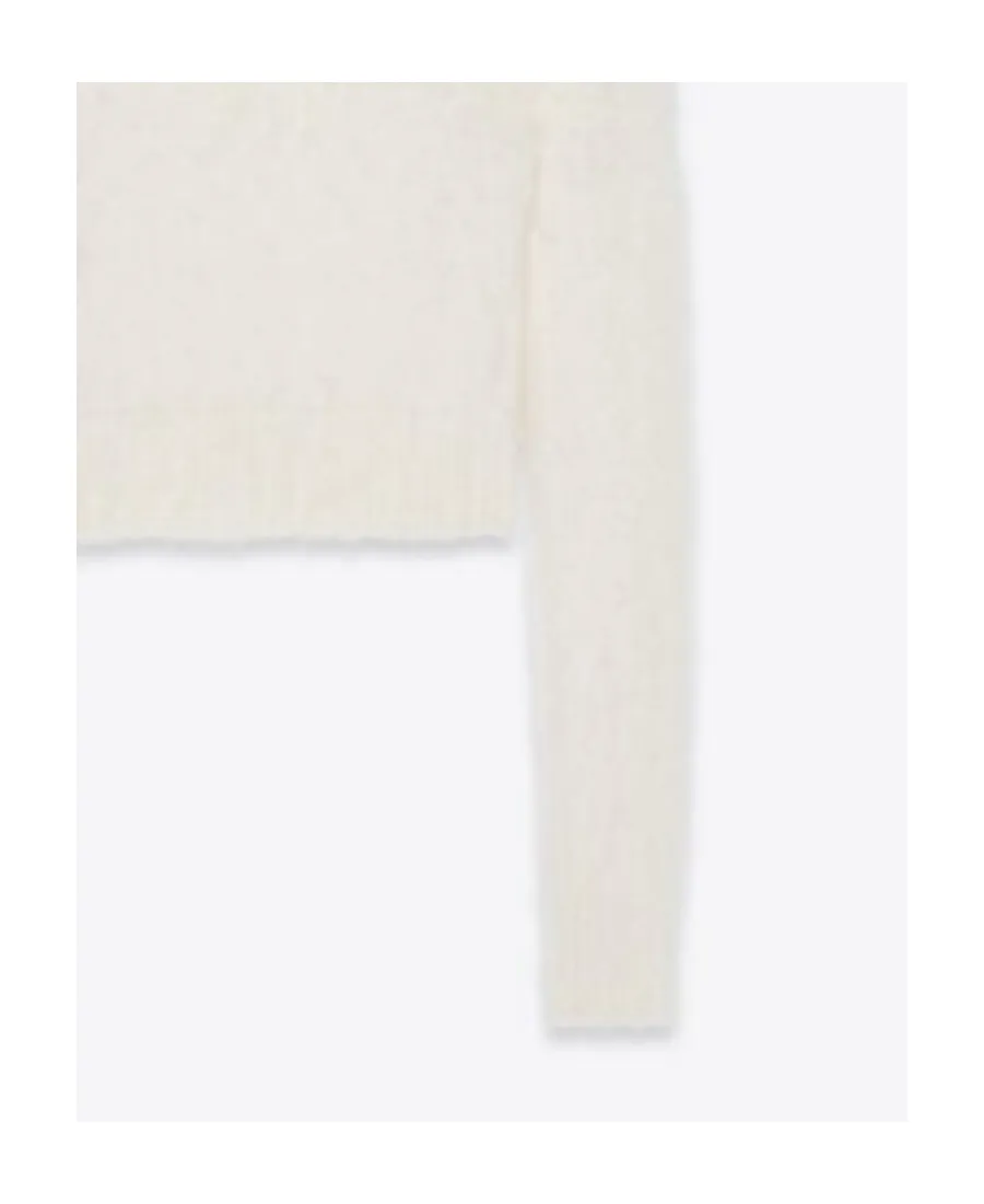 Turtleneck Long-Sleeved Cropped Jumper