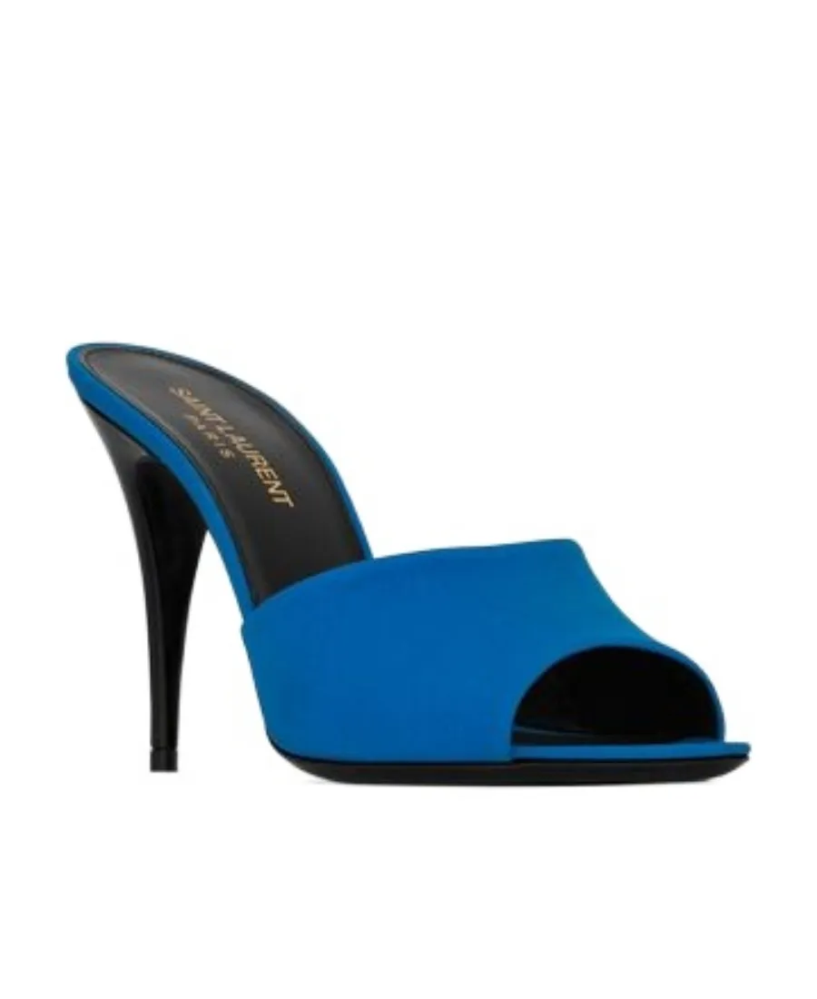 La 16 Peep Toe Heeled Mules