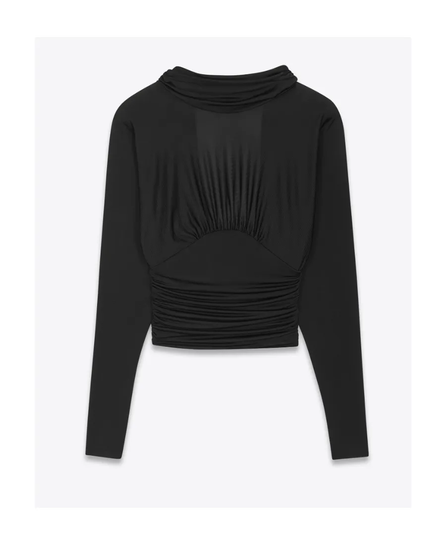 Backless Long-Sleeved Top
