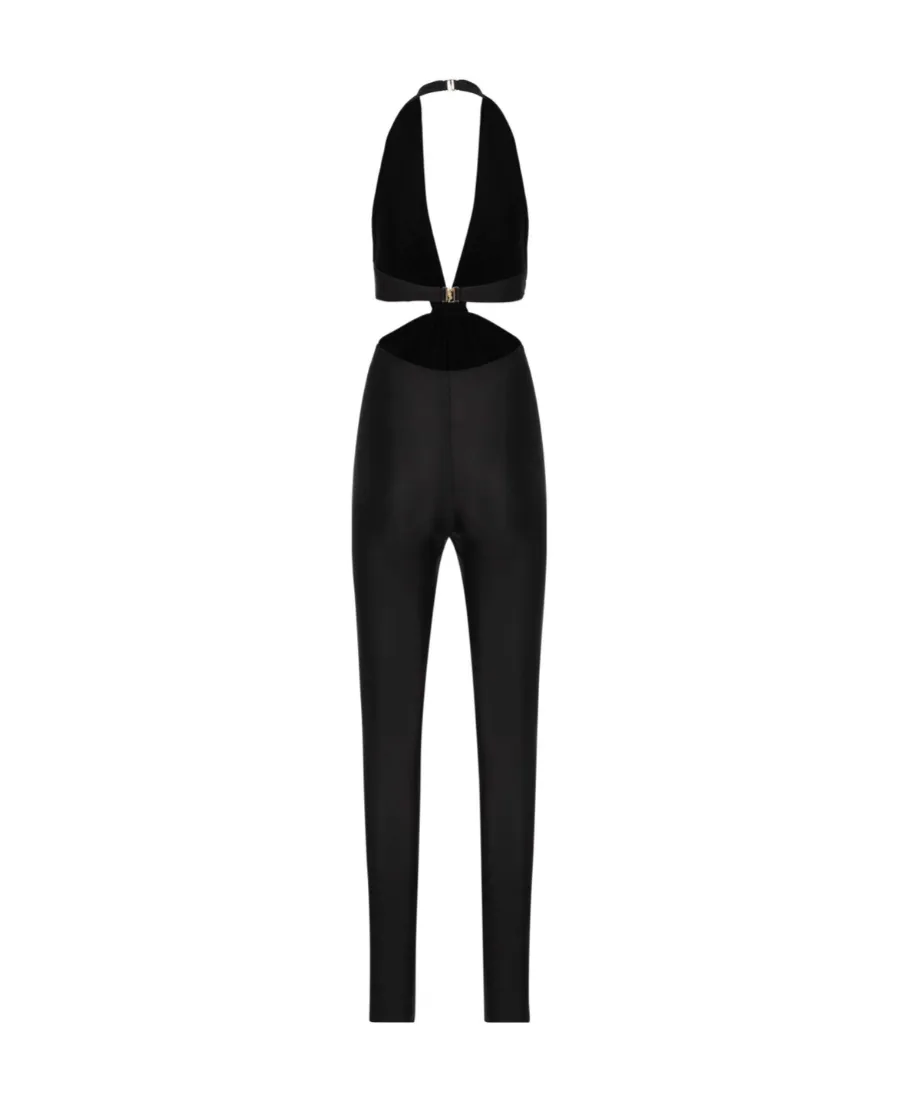 Cut-Out Halterneck Jumpsuit
